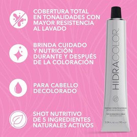 HIDRACOLOR Fashion Colors Tono Violeta Tinte Semipermanente, Brillo 90ml | Con miel y aloe vera, cuida y nutre. Cobertura total, color uniforme y bril