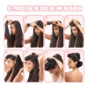 8pz Curly Ondas En Cabello Rizos Sin Calor Tubo+ Gorro