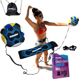 BOARDEE Volleyball Training Aid Server, Spiker, Shooter Ball Trainer, Volleyball Gift Pro Solo Trainer, Adjustable Volleyball Practice Equipment Hand Setting Straps Learn How to Play Volleyball