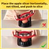 Newness 5.12 In Large Apple Slicer, Cut 12 Thin Slices