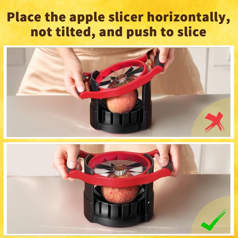 Newness 5.12 In Large Apple Slicer, Cut 12 Thin Slices