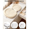 Baby Changing Pad with Waterproof & Wipe-Clean, Non-Slip Foldable PU