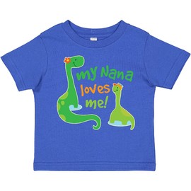 inktastic My Nana Loves Me Grandson Toddler T-Shirt 3T Royal Blue 205a5