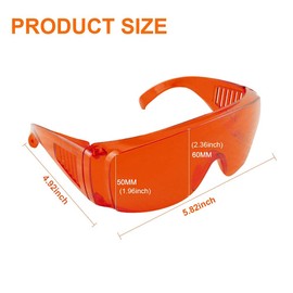 Tankredrug 5PCS Red Eye Protection Glasses for Teeth Whitening LED Light Eye Shield Red Light Goggles