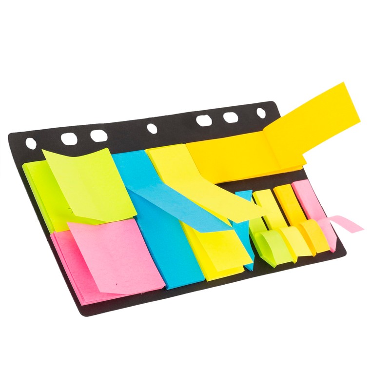 Desk Tech Sticky Notes and Tabs, 10 Pads, 25 Sheets/Pad