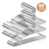 50pcs Alta Calidad Ganchos Para Ropa Acero Inoxidable 42cm