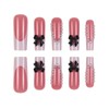 Gifiky 24Pcs French Tip Press on Nails - Long Coffin