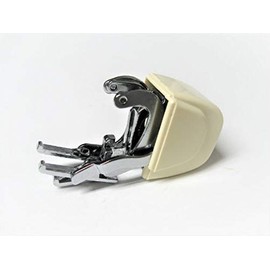 ID: RWA1. New Generic Plaid Matcher Walking Foot, No Teeth, Compatible w/Simplicity, Universal, White, Yamaha for Straight or Zigzag Low Shank Sewing Machines, Plus Others Below: