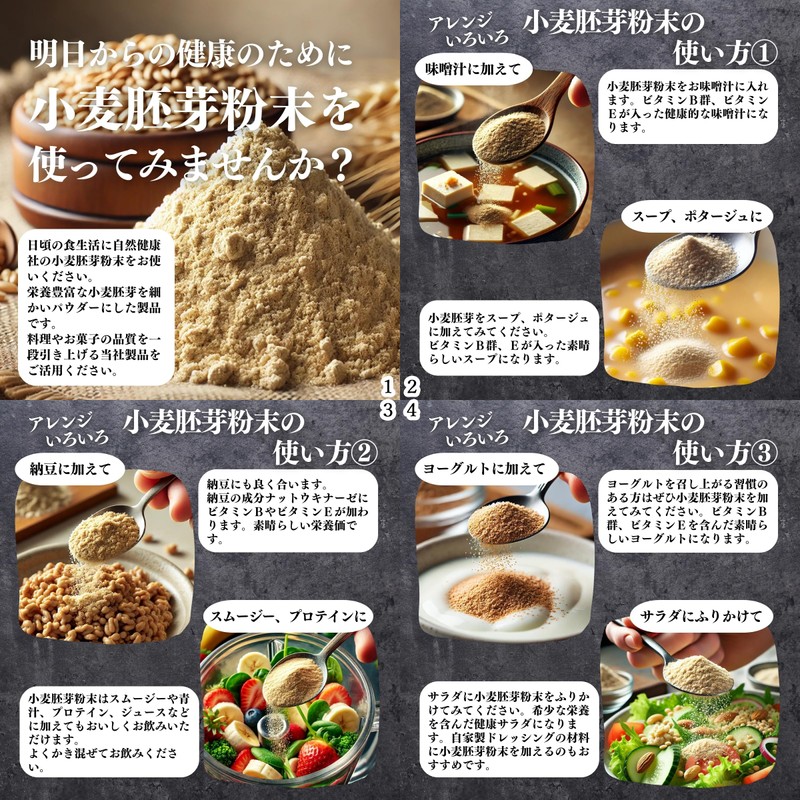 Shizen Health Co., Ltd. Wheat Germ Powder, 11.3 oz (320