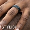 ROQ Silicone Wedding Bands for Men - Breathable Elegant Design