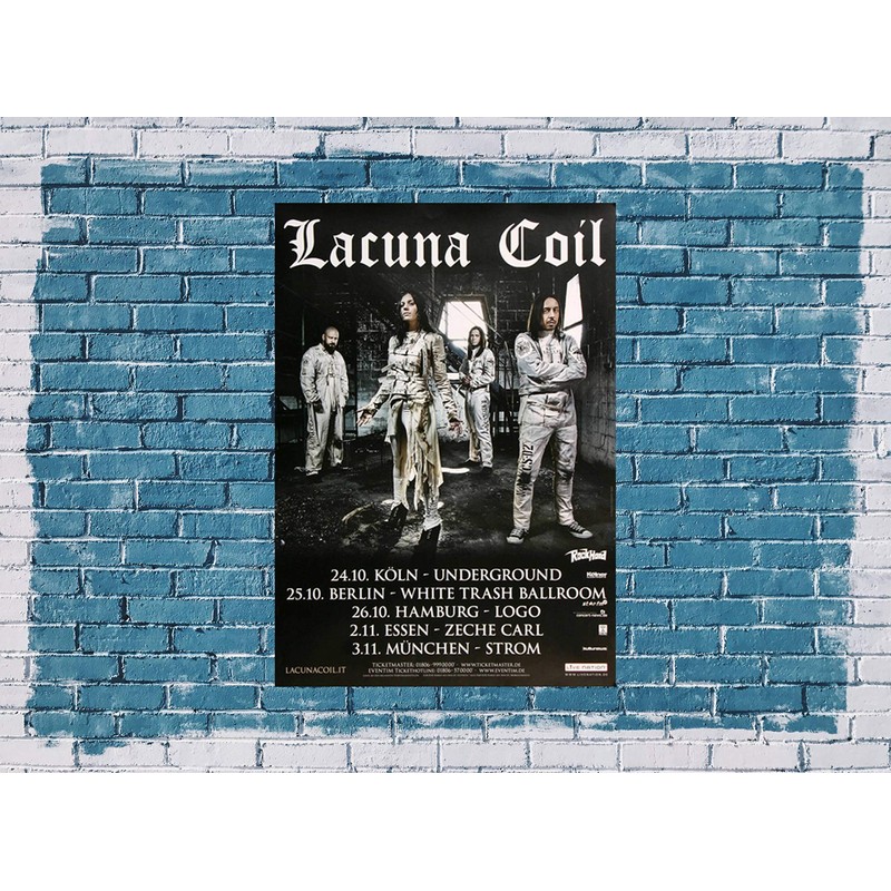Lacuna Coil - Delirium, Tour 2016 » Concert Poster |