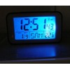 Clock Radio Alarm Clock with Thermometer (SN4491) in Black