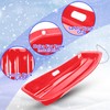 Slippery Racer Downhill Toboggan Snow Sled, 35" Red- 3 Pack