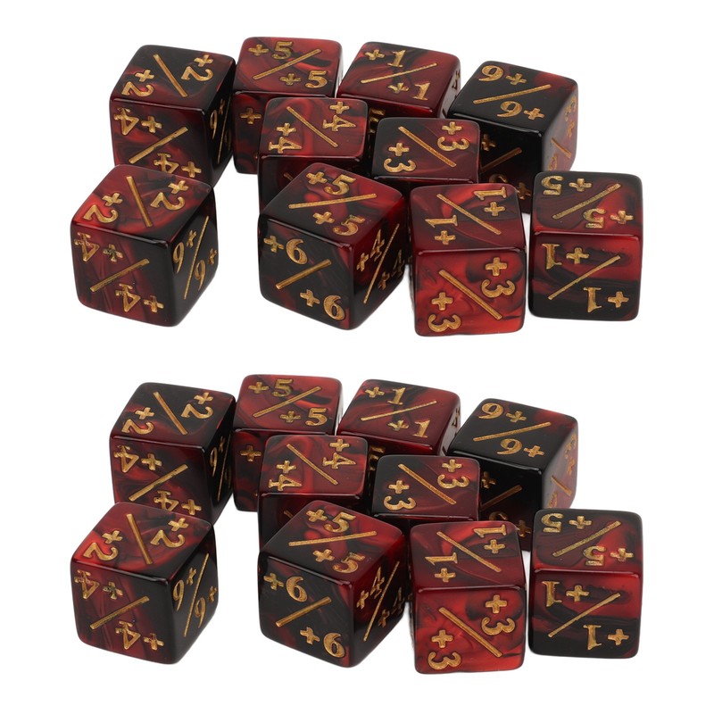20PCS 6 Sided Dice Set for Kids 16MM Plastic Educational
