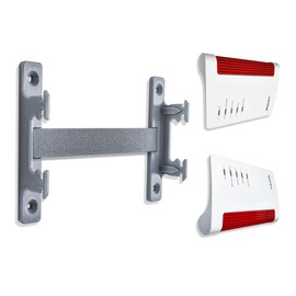 Decoralin Wall Mount for Fritzbox 5590, 6660, 6670, 7590 AX, 7690 3 Parts with Spacers, Screws and Fixings