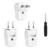 Replacement Plug 2 Prong, Extension Cord Replacement Male Power Plug,