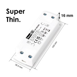 illuburg LED Transformer 500 mA Constant Current 10 W - 20 W Flat LED Power Supply Driver Transformer Ballast Driver Power Supply