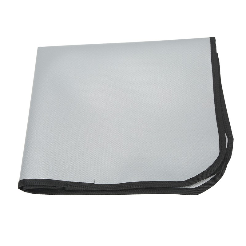 Picnic Fire Blanket Silicone Coated Glass Fiber Grey Filleted Corner