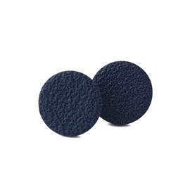 Navy Blue Circle Stud Earrings for Women, Minimalist Clay Geometric Jewellery Gifts for Her Under 5 (Small 10mm) (Small 10mm)