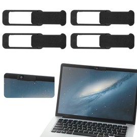 Ymapinc 4Pcs Camera Cover Laptop, Webcam Cover Slide for Privacy Safe Suitable for Computer Mobile Phones Laptops Tablets - Black