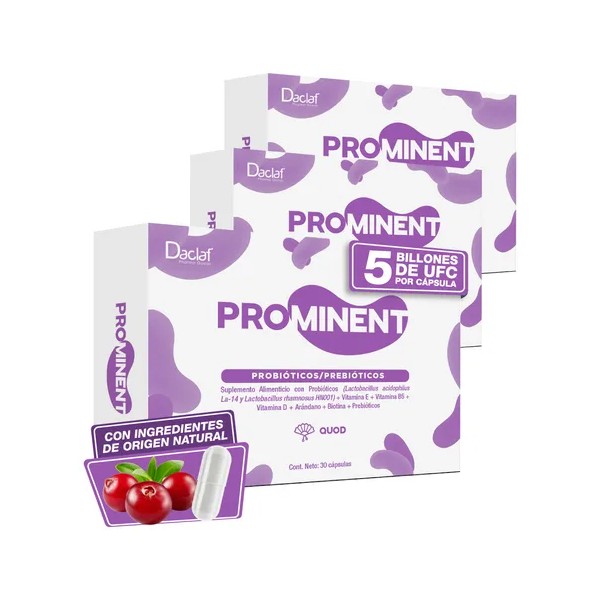 Probióticos Mujer 05 Billones Ufc Prominent Quod 90 Cáps Sabor
