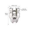 4 Pcs Stainless Steel Sturdy Lock Toggle Catch Suitcase Wooden