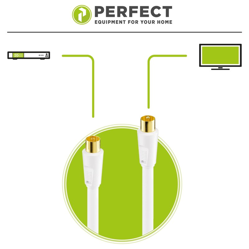 Perfect Antenna Cable Satellite Cable Coaxial Cable TV 7.50 m