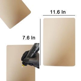 NEEDLEWALK Double Sided Microblading Practice Skin Tattoo Skin Sheet No Ink Needed Practice Skin 5 Pcs Double Sides 11.6x7.6x0.13" Tattooing Skins