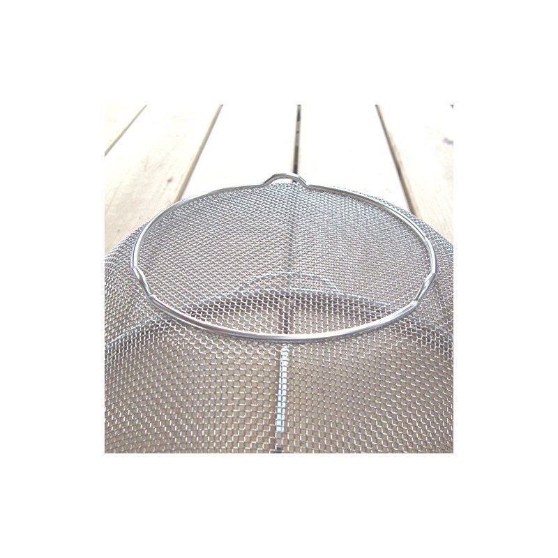 Nagao Tsubame-Sanjo Colander, Outer Diameter 19 cm, 18-8 Stainless Steel,