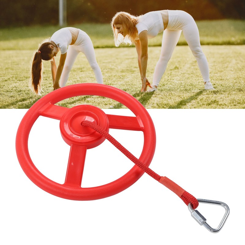 Children Gym Rotating Wheel Plastic Directional Wheel Kids Outdoor Fitness