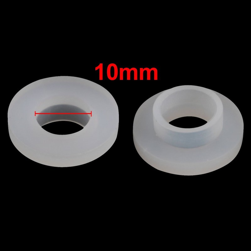 uxcell Silicone Convex Washers 19mm OD 10mm ID 3mm Thickness