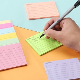 Mr. Pen- Assorted Color 4"x3" Lined Sticky Notes, 360 Sheets, 9 Pads, Perfect for Organization, Note-taking, Task Management, Home/Office Use