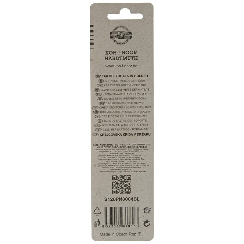 KOH-I-NOOR S128 Dressmaking Chalk Pen 2 Variations