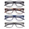 Colloddiss Paquete De 4 Anteojos De Lectura Para Hombres Y