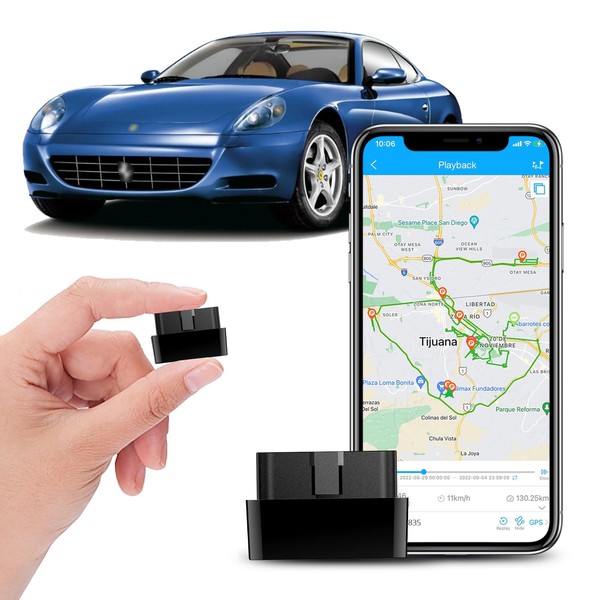 4G Mini OBD GPS Tracker for Vehicle, 10-Second Update Real-time