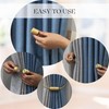 White Magnetic Curtain Tieback – Double Braided Cord with Wooden
