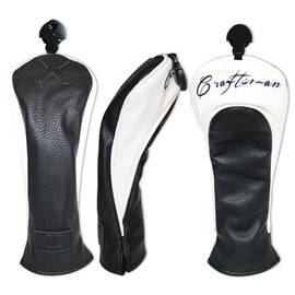 CRAFTSMAN UT Golf Headcover Hybrid Utility Cover, Sold Individually with Number Tags (Number Tags: 2, 3, 4, 5, 6, UT) Wood Cover Club Cover 3-Piece Design, Black