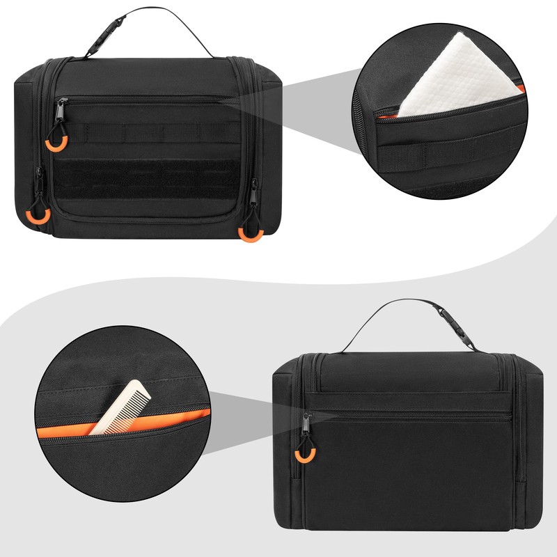 Prokva Tactical Toiletry Travel Bag for Men, Hanging Dopp Kit
