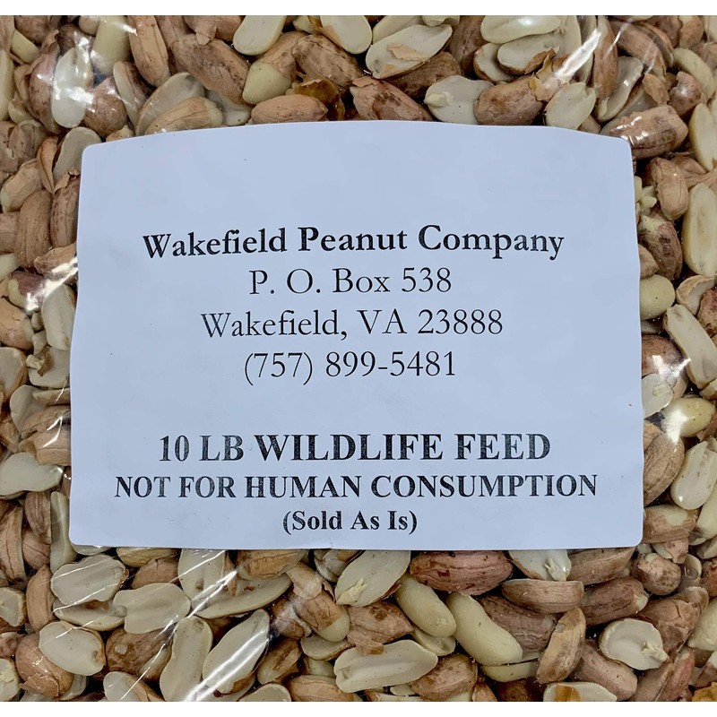 Wakefield Virginia Peanuts Animal Grade Raw Wildlife Peanuts, 20 LBS