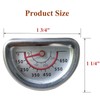 Hiorucet Grill Lid Thermometer Heat Indicator Replacement for Charbroil 463241314,