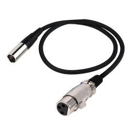 Seadream Mini XLR Male to XLR Female Adapter Cable, 3-pin Mini XLR Male to XLR Female Adapter Cable, for BMPCC 4K Camera Video Assist 4K Sharp 8K (1.64FT)
