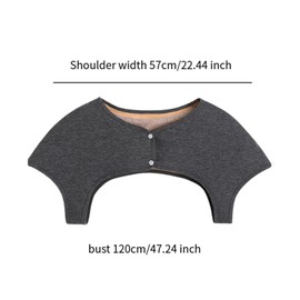 Folpus Shoulder Warmer Wrap, Shoulder Support Brace, Fake Collar, Warm Shoulder Brace, Warm Shoulder Pad for Girls Men Women, 2XL