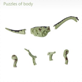 4D Vision Dinosaur Anatomy Model - Interactive Dinosaur Skeleton & Organ Assembly Kit for Kids STEM Educational Science Toy (Brachiosaurus)