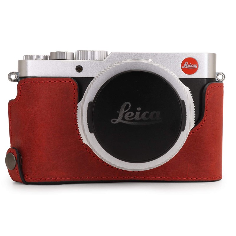 MegaGear MG1699 EVER READY RED REAL LEATHER CAMERA CASE COVER