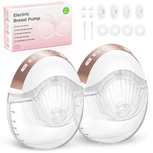 Jheppbay All-in-One Electric Breast Pump, Hands-Free, Privacy Protection, Prevent Leakage,