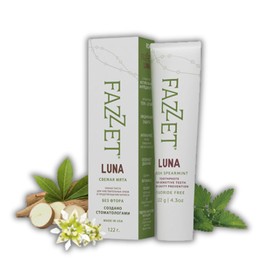 FAZZET 4.3oz Luna Toothpaste for Sensitive Teeth - Anti-Cavity and Anti-Hypersensitivity Toothpaste for Daily Protection - Fresh Spearmint Flavor