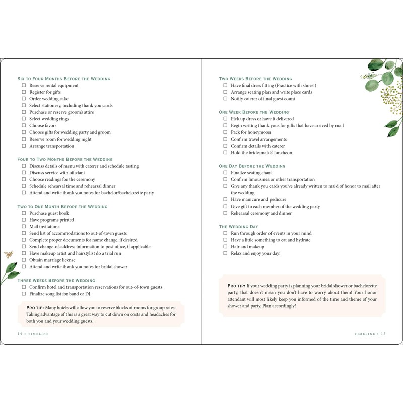 Wedding Planner Checklist: A Portable Guide to Organizing Your Dream