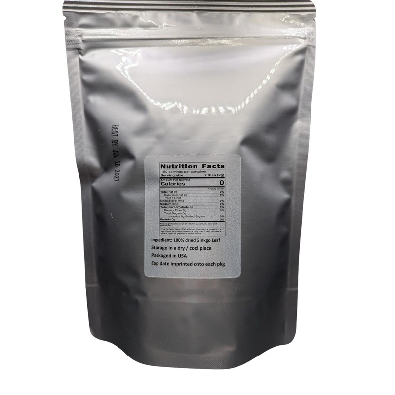 Ginkgo Leaf - Premium Ginkgo Biloba Loose Leaf 100% from