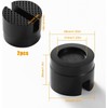 Zodazoqa 2 Pcs Car Trolley Slotted Jack Rubber Potector Pad