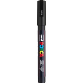 Posca PC3M 1.3mm Fine Bullet Tip Marker, Black